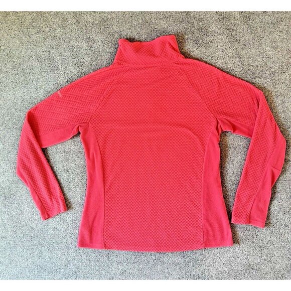 Columbia Sweater Womens Large Long Sleeve 1/4 Zip Pullover Coral Fleece Outdoors - Picture 8 of 8